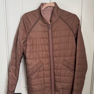 Women’s Rose LuluLemon Quilted Reversible Jacket